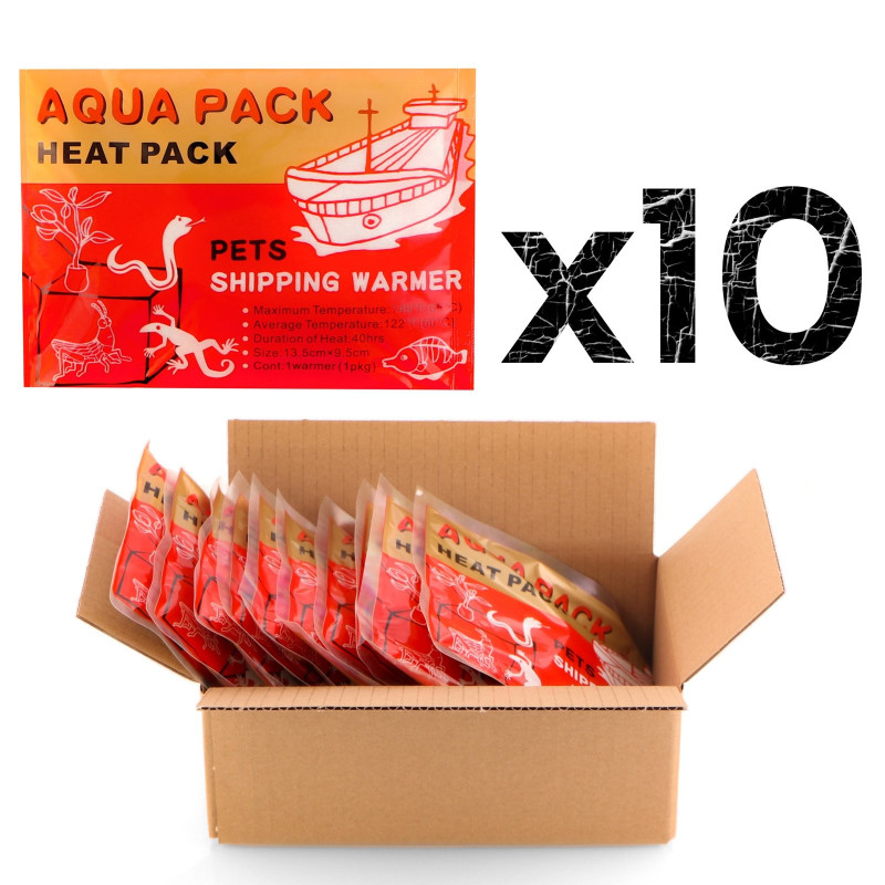 Aqua Heat Pack 40H 'Gold' x10 - zestaw 10 ogrzewaczy – niezawodne, stabilne źródło ciepła