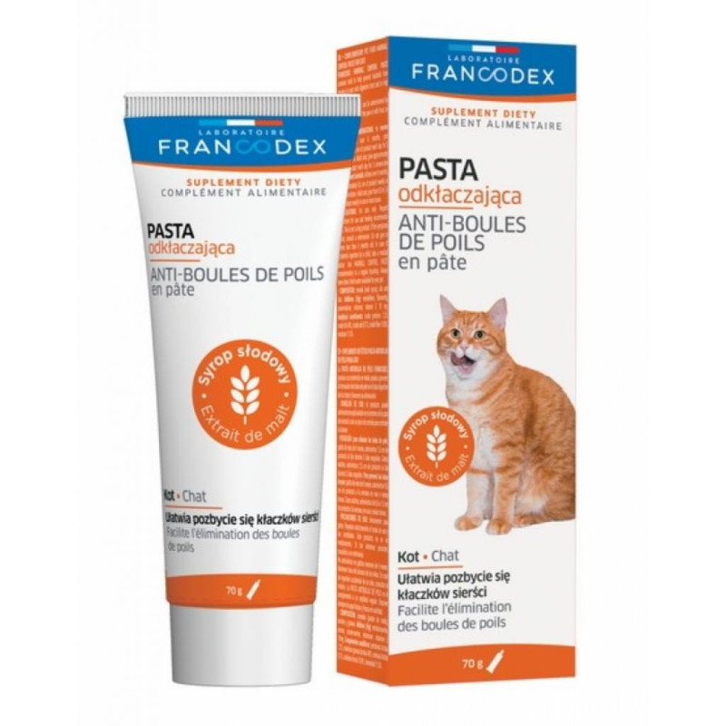 Francodex - pasta odkłaczająca dla kota wspomagająca pracę jelit 70 g