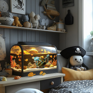 Kruger Meier Octopus Treasure – Dekoracja do akwarium 14x5.5x11.5 cm