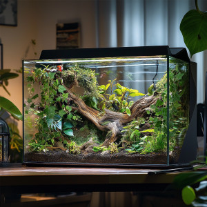 Terrario – Sztuczna Roślina do Terrarium – Bluszcz Zwisający 75 cm