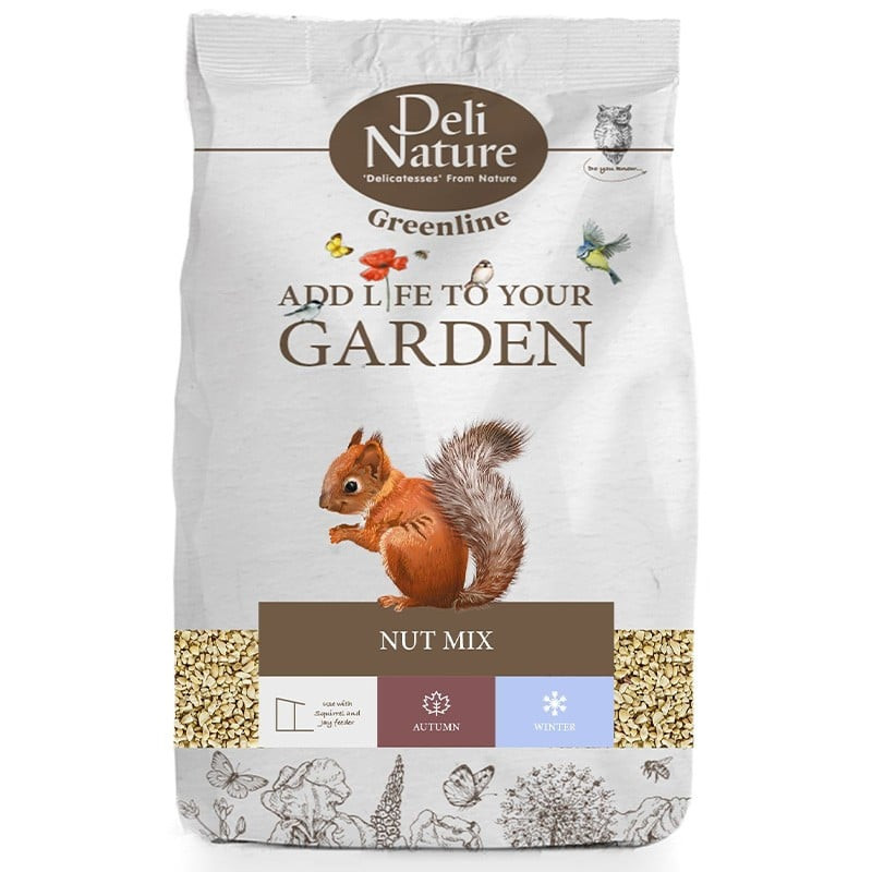 Deli Nature Greenline Nut Mix - pokarm dla ptaków i wiewiórek 500g