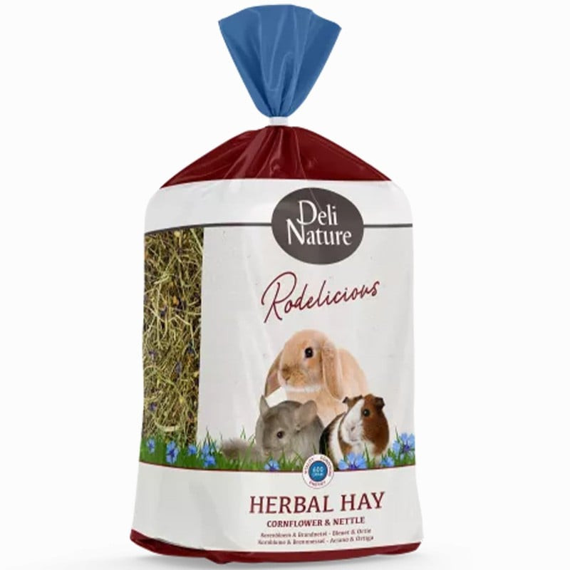 Deli Nature Rodelicious Herbal Hay Cornflower & Nettle - sianko ziołowe pokrzywa i chaber 600g
