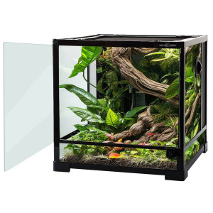 Repti-Zoo Glass Terrarium 45x45x45cm - szklane terrarium z metalową siatką