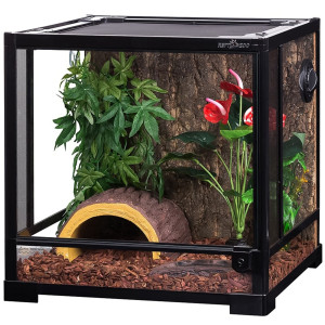 Repti-Zoo Glass Terrarium 45x45x45cm - szklane terrarium z metalową siatką