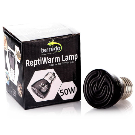 Terrario ReptiWarm 50W - mini emiter ciepła gwarantujący bezpieczne i efektywne ogrzewanie terrarium