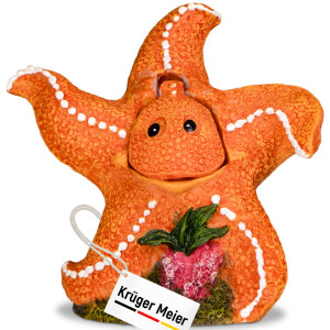 Kruger Meier Happy Starfish – Ozdoba do akwarium 10.5x6x11 cm