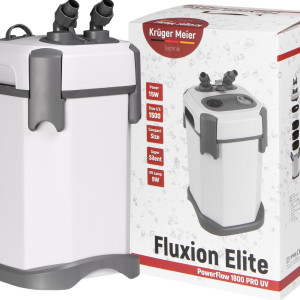 Kruger Meier Fluxion Elite 1800 UVC PRO - filtr zewnętrzny z lampą UV do akwarium 120 - 350 litrów
