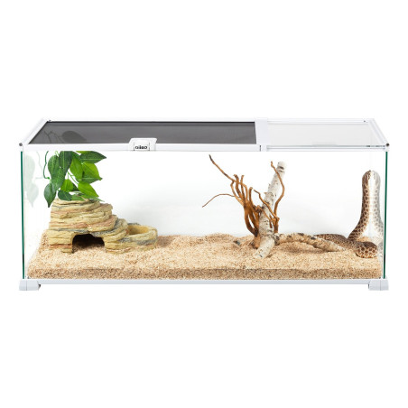 OiiBO Terrarium RAK13W - terrarium 76x30x30cm – bezpieczne i praktyczne miejsce dla małych gadów i gryzoni