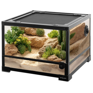 Repti-Zoo Glass Terrarium 45x45x32cm - szklane terrarium z metalową siatką