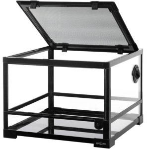 Repti-Zoo Glass Terrarium 45x45x32cm - szklane terrarium z metalową siatką