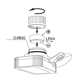 Termometr LCD z przyssawką AT-1