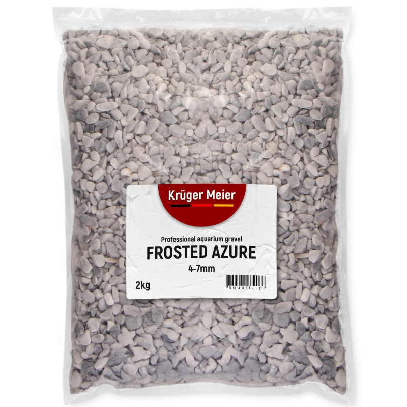 Kruger Meier Frosted Azure 4–7 mm – Żwirek akwarystyczny 2 kg