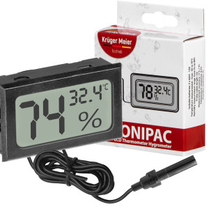 Kruger Meier Elonipac LCD - termometr hygrometr z sondą