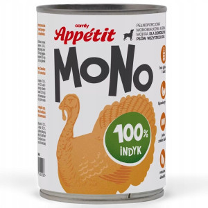 Comfy Appetit MONO 100% Indyk – karma dla psów z wrażliwym żołądkiem