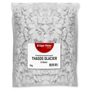 Kruger Meier Thasos Glacier 8–16 mm – Żwirek akwarystyczny 2 kg