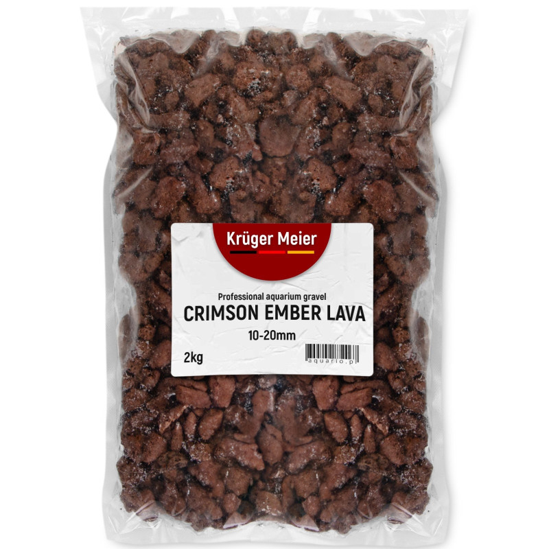 Kruger Meier Crimson Ember Lava 10–20 mm – Lawowe podłoże strukturalne 2 kg