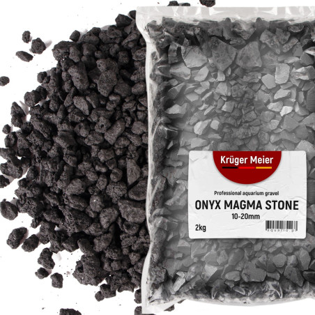 Kruger Meier Onyx Magma Stones 10-20 mm - Żwir do akwarium 2kg