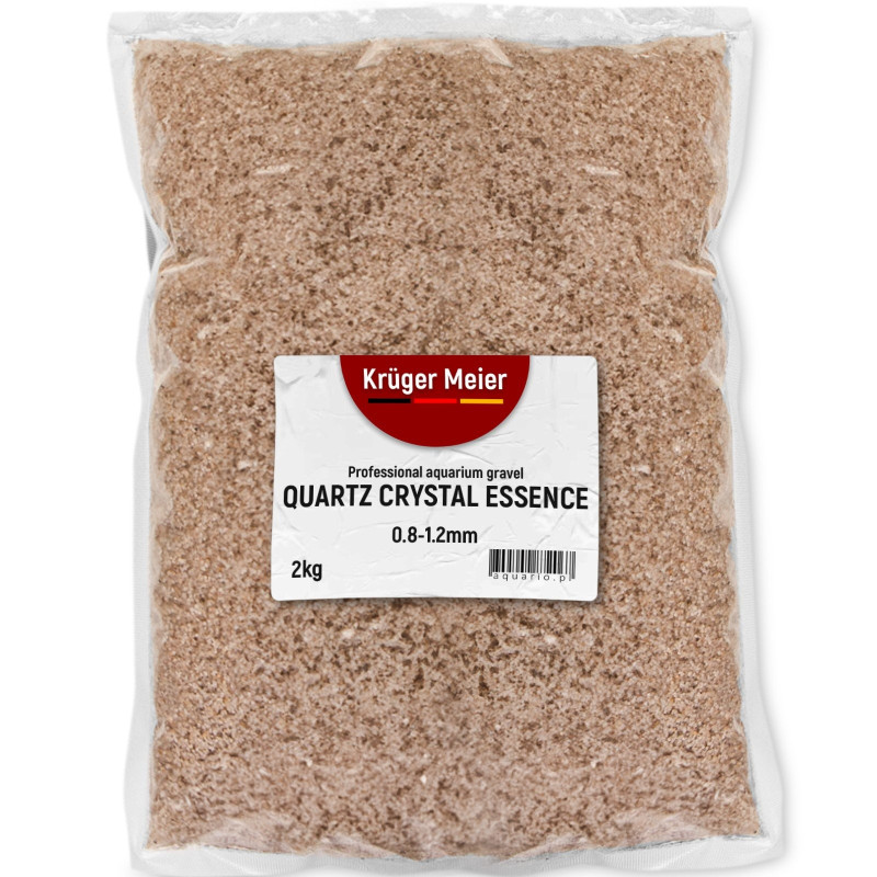 Kruger Meier Quartz Crystal Essence 0,8–1,2 mm – Piasek akwarystyczny 2 kg