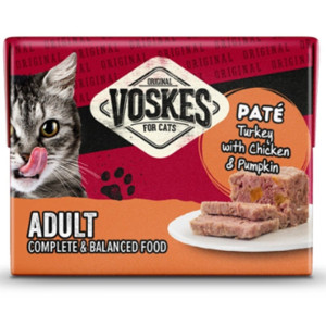 Voskes Turkey With Chicken & Pumpkin – Mokra karma dla kota z indykiem, kurczakiem i dynią