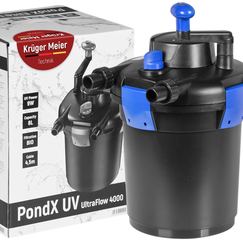 Kruger Meier PondX UV 4000 - filtr ciśnieniowy z lampą UV do oczka wodnego 4000l