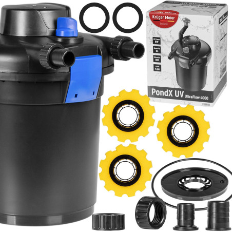Kruger Meier PondX UV 4000 - filtr ciśnieniowy z lampą UV do oczka wodnego 4000l
