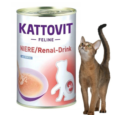 Kattovit Neire/Rental Drink Duck - zupka z kaczką dla kotów chorych na nerki