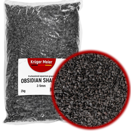 Kruger Meier Obsidian Shadow 2–5 mm – Żwirek akwarystyczny 2 kg