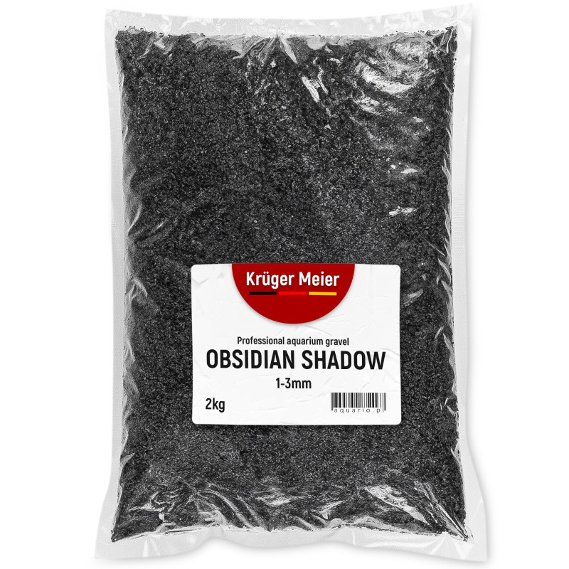 Kruger Meier Obsidian Shadow 1–3 mm – Żwirek akwarystyczny 2 kg