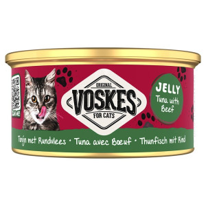 Voskes Jelly Tuna With Beef - tuńczyk z wołowiną w galarecie mokra karma dla kota 85g
