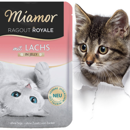 Miamor Royale mit Lachs - mokra karma łosoś w galarecie 100g