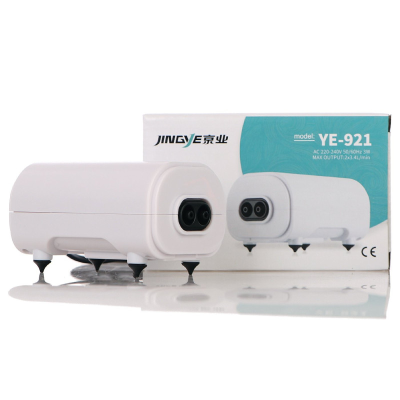 Jingye Duo Air Pump - napowietrzacz podwójny – ciche i energooszczędne napowietrzanie dla Twojego akwarium
