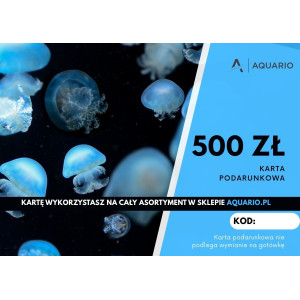 Karta podarunkowa 500 zł - Idealny prezent dla akwarysty lub terrarysty