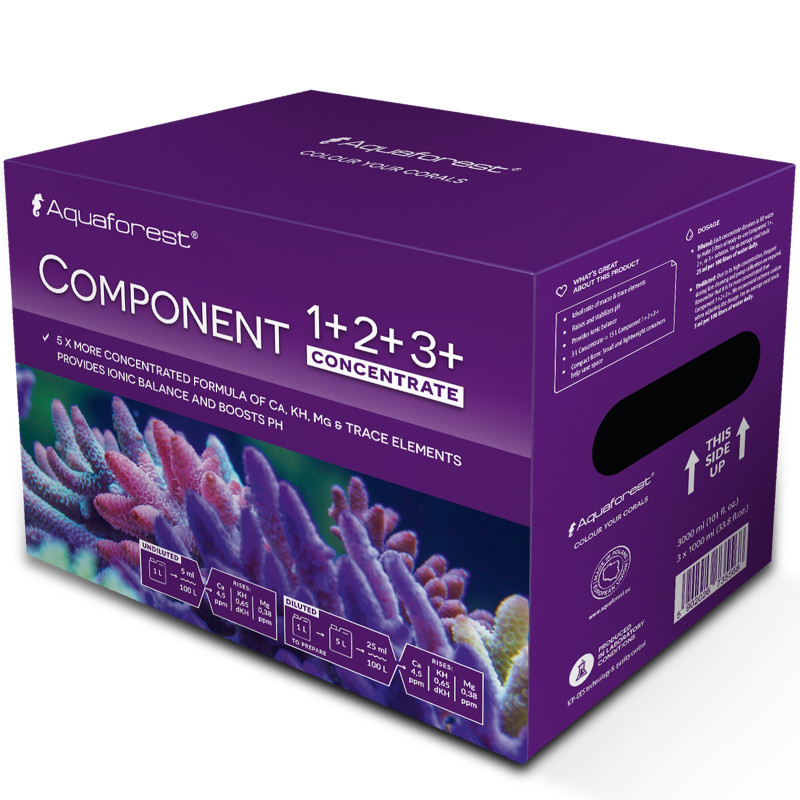 Aquaforest Component Concentrate 3x1L - zestaw do metody ballinga