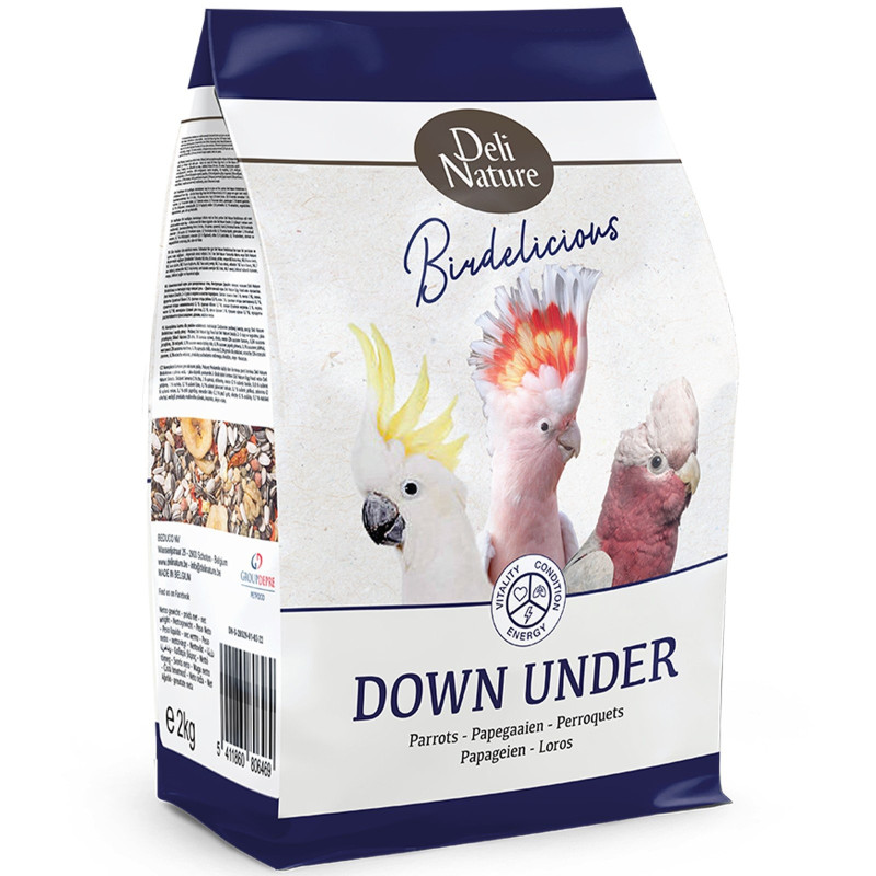 Deli Nature Birdelicious Down Under 800g - pokarm dla średnich papug kakadu