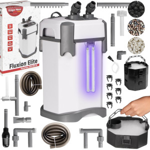 Kruger Meier Fluxion Elite 1200 UVC PRO - filtr zewnętrzny z lampą UV do akwarium 100 - 250 litrów