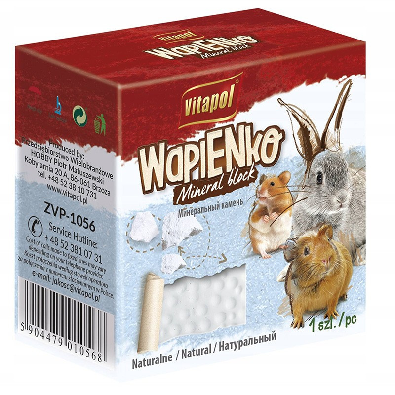 Vitapol mineral block - Kostka wapienna dla gryzoni