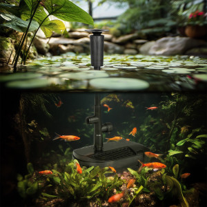 Kruger Meier FountainPure 4000 - fontanna, filtr i pompa wody do oczka wodnego