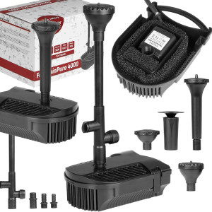 Kruger Meier FountainPure 4000 - fontanna, filtr i pompa wody do oczka wodnego