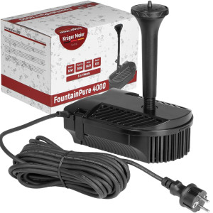 Kruger Meier FountainPure 4000 - fontanna, filtr i pompa wody do oczka wodnego