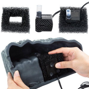 Repti-Zoo Turtle Filter Rock - wyspa i filtr wody dla żółwi