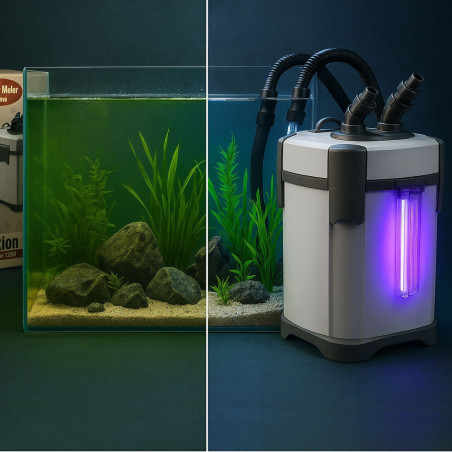 Kruger Meier Fluxion Elite 1000 UVC PRO - filtr zewnętrzny z lampą UV do akwarium 80 - 180 litrów