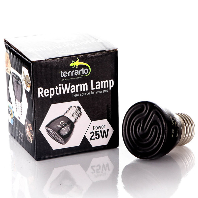 Terrario ReptiWarm 25W - mini emiter ciepła – niezawodne ogrzewanie terrarium i oszczędność energii