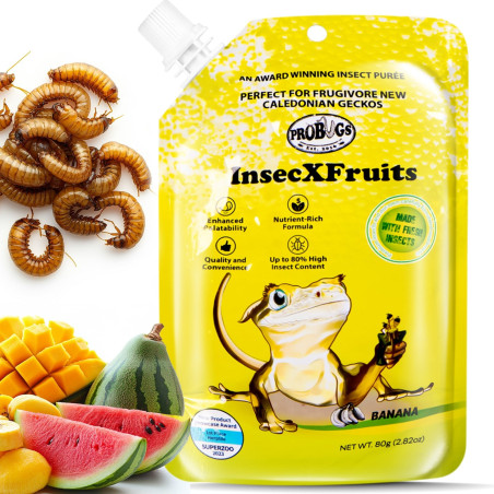 ProBugs InsecXFruits 80g - kompletna dieta pokarm i witaminy w żelu dla gadów
