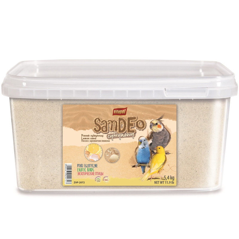 Vitapol Sandeo Cytrynowy - piasek dla ptaków z muszlami