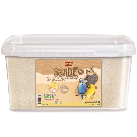 Vitapol Sandeo Cytrynowy - piasek dla ptaków z muszlami