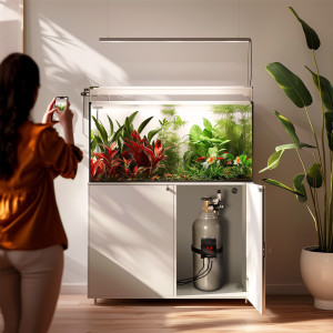 Aquario Exclusive 2.0 - zestaw CO2 z elektrozaworem i komputerem pH + butla 8l