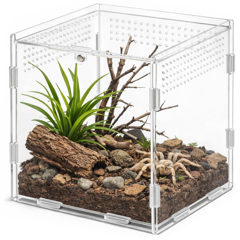 Terrario MicroAir Hab - terrarium akrylowe 15x15x15cm