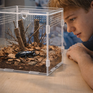 Terrario MicroAir Hab - terrarium akrylowe 15x15x15cm