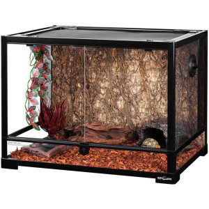 Repti-Zoo Glass Terrarium 60x45x45cm - szklane terrarium z metalową siatką