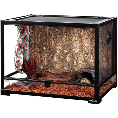 Repti-Zoo Glass Terrarium 60x45x45cm - szklane terrarium z metalową siatką